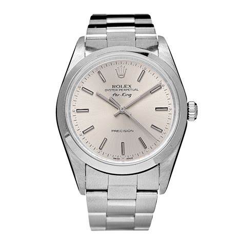 rolex 34mm stainless steel air king precision|Rolex Air-King cost.